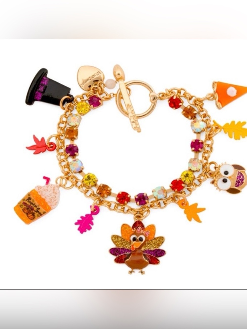 Betsey Johnson Fall Charm Bracelet